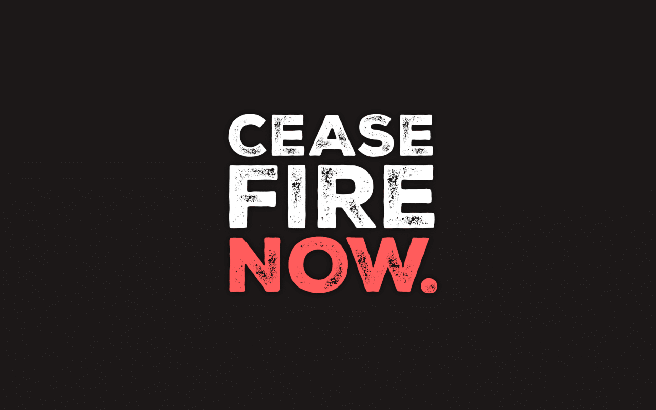 cessate il fuoco fermi tutti Gaza Medio Oriente costruiamo la pace